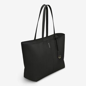 Brand New MAISON de Sabre Black Cavier Zip Tote